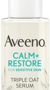 Aveeno Face CALM+RESTORE Triple Oat Serum, 24-Hour Moisturisation, For Sensitive Skin