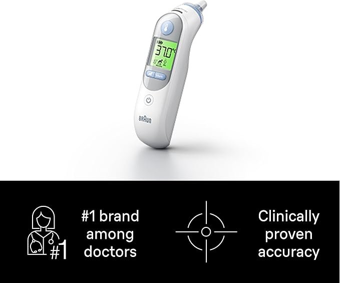 Braun ThermoScan 7 Ear thermometer - Age Precision Technology - Colour-coded Digital Display - Baby and Infant Friendly - #1 Brand among doctors(1)
