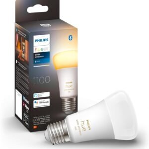 Philips Hue NEW White Ambiance Smart Light Bulb 75W - 1100 Lumen [E27 Edison Screw] With Bluetooth. Works with Alexa, Google Assistant and Apple Homekit