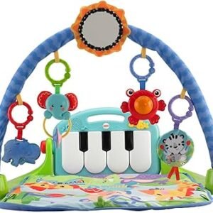 Fisher-Price Baby Play Mat | Kick & Play Baby Gym Play Mat for Infants to 3 Year Olds with Light Up Piano
