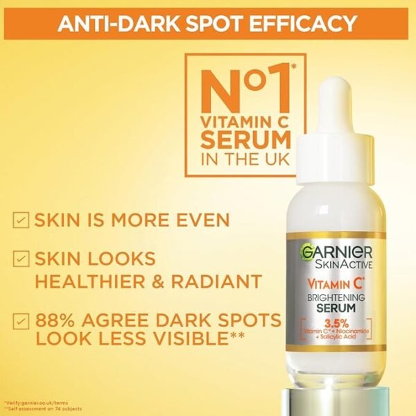 Garnier Vitamin C Serum for Face, Anti-Dark Spots & Brightening Serum