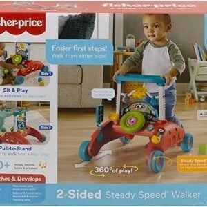 Fisher-Price 2-Sided Steady Speed Baby Walker Push Along