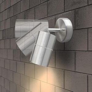 Long Life Lamp Company Adjustable Outdoor Wall Light Stainless Steel IP44 35w (ZLC010) Zenon Lighting Collection