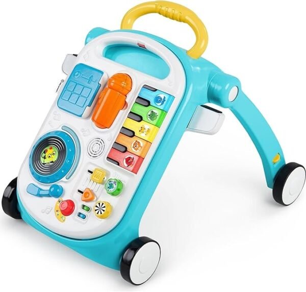 Baby Einstein, Musical Mix ‘N Roll 4-in-1 Activity Walker and Table, Educational Push Along Toy, 4 Languages, 100+ Melodies and Phrases, Ages 6 Months +