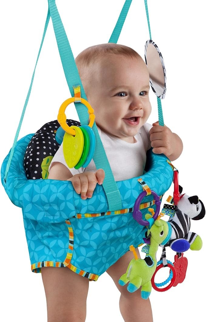Bright Starts, Door Jumper - Bouncer 'n Spring Deluxe with Padded Seat, Door Clamp