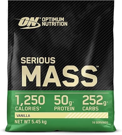 Optimum Nutrition Serious Mass Protein Powder with Creatine, Glutamine,