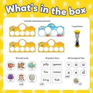 Orchard Toys Buzz Words Spelling Game - Literacy and Word Games for 5 Year Olds and Up - Learning and Educational Toys - Gifts for Kids, Boys and Girls - Age 5+ Years