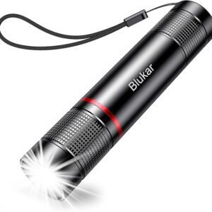 Blukar LED Torch Rechargeable, 2000L Super Bright Adjustable Focus Flashlight, 4 Lighting Modes