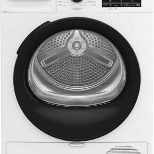Beko BM3T3833W Freestanding Heat Pump Tumble Dryer, 8kg Load, with SteamCure Technology [Energy Class A++]