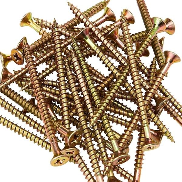 ForgeFix Multi-Purpose Single Thread Screws | 6.0 x 150mm | Zinc Yellow Passivated | Box 100