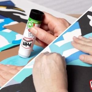 Pritt Glue Stick, Safe & Child-Friendly Craft Glue for Arts & Crafts Activities, Strong-Hold adhesive for School & Office Supplies, 1x43g Pritt Stick, white