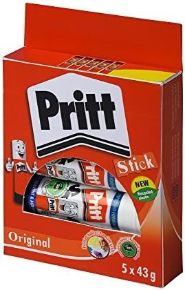 Pritt Solid Washable Non-Toxic Stick Glue, 43 g - Large, Pack of 10