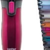 Contigo West Loop Autoseal Travel Mug, Stainless Steel Thermal Mug, Vacuum Flask, Leakproof Tumbler, Coffee Mug with BPA Free Easy-Clean Lid, 470 ml, Raspberry