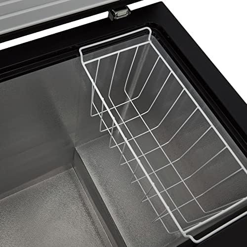 Cookology CCFZ198BK Freestanding Chest Freezer - 198 Litre Capacity - Suitable for Outbuildings and Garages - Freezer and Refrigeration Modes - Easy Temperature Control - 4 Star Freezer Rating - Black