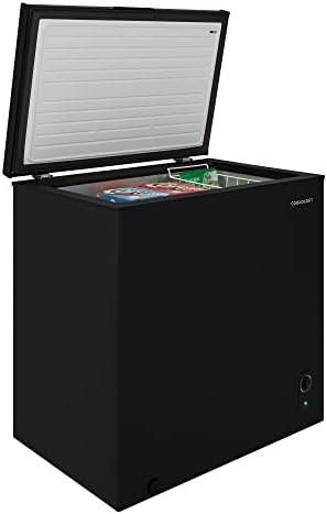 Cookology CCFZ198BK Freestanding Chest Freezer - 198 Litre Capacity - Suitable for Outbuildings and Garages - Freezer and Refrigeration Modes - Easy Temperature Control - 4 Star Freezer Rating - Black