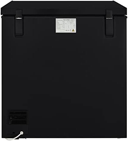 Cookology CCFZ198BK Freestanding Chest Freezer - 198 Litre Capacity - Suitable for Outbuildings and Garages - Freezer and Refrigeration Modes - Easy Temperature Control - 4 Star Freezer Rating - Black