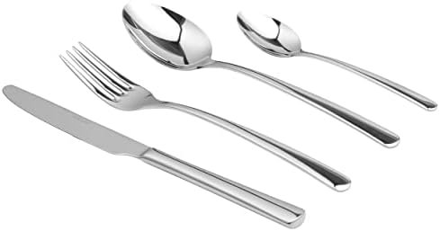 Salter Kendal Cutlery Set - 16 Piece, 18/10 Stainless Steel Dinnerware, 4 Place Settings