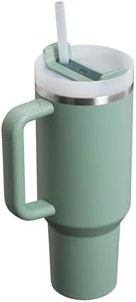Stanley Quencher H2.0 FlowState Tumbler 1.2L - Cold For 11 Hours - Iced For 48 Hours - Water Bottle with Straw, Handle and Lid - Dishwasher Safe - Travel Mug For Cold or Hot Drinks - Shale